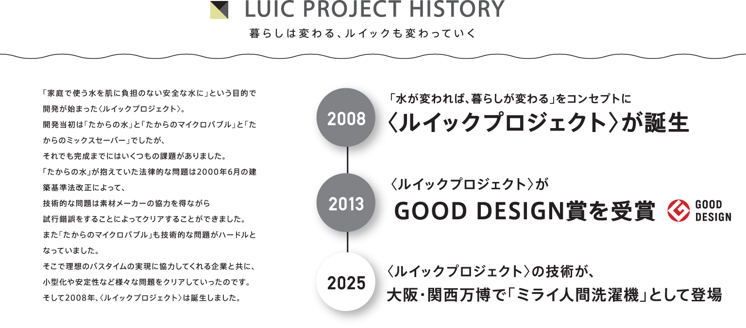 LUIC PROJECT HISTORY