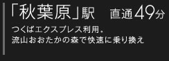 「秋葉原」駅　直通46分