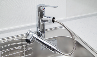浄水器一体型ハンドシャワー水栓