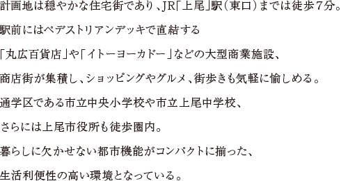 都市機能の身近に暮らす。