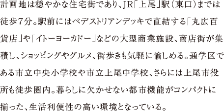 都市機能の身近に暮らす。