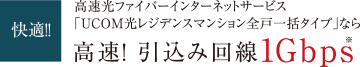 高速光ファイバーインターネットサービス