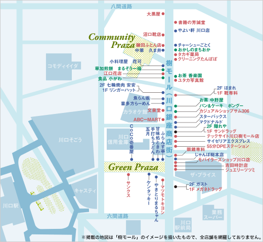 樹モール地図