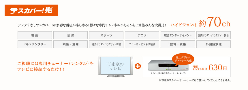 スカパー!光