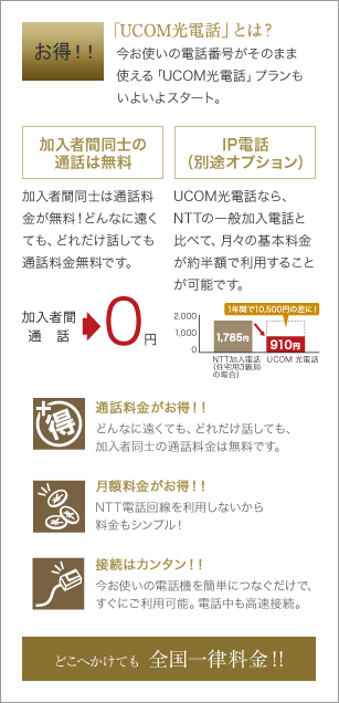 「UCOM光電話」とは？