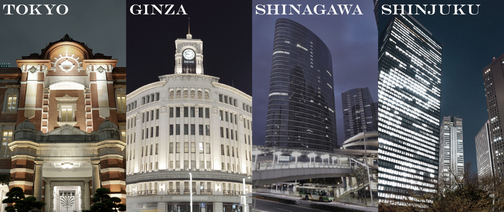 TOKYO GINZA SHINAGAWA SHINJUKU
