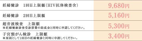 妊娠中に受けられる妊婦健康診査受診費助成金交付制度