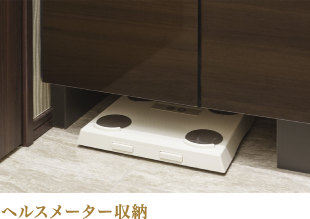 ヘルスメーター収納