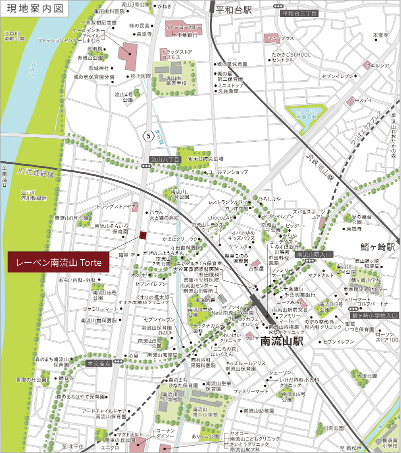レーベン南流山 Torte 地図