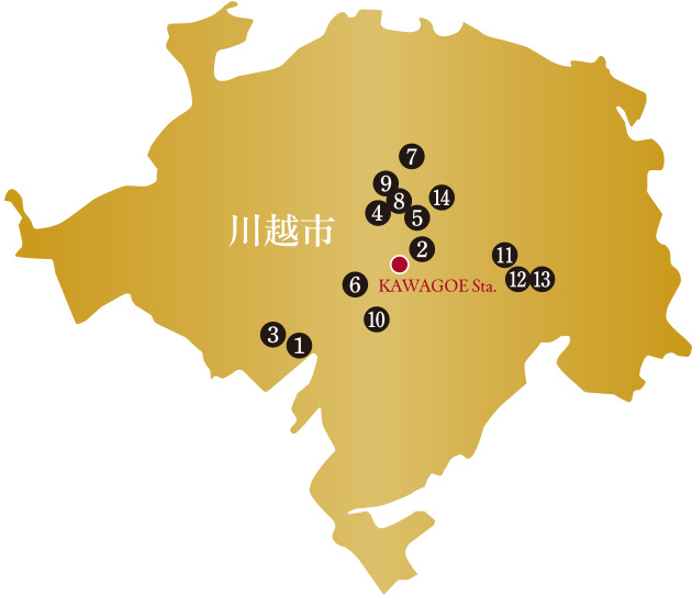 川越市で14棟の供給実績 概念図