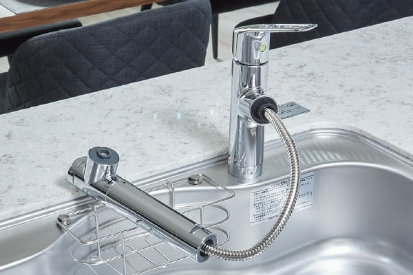 浄水器一体型シャワー水栓