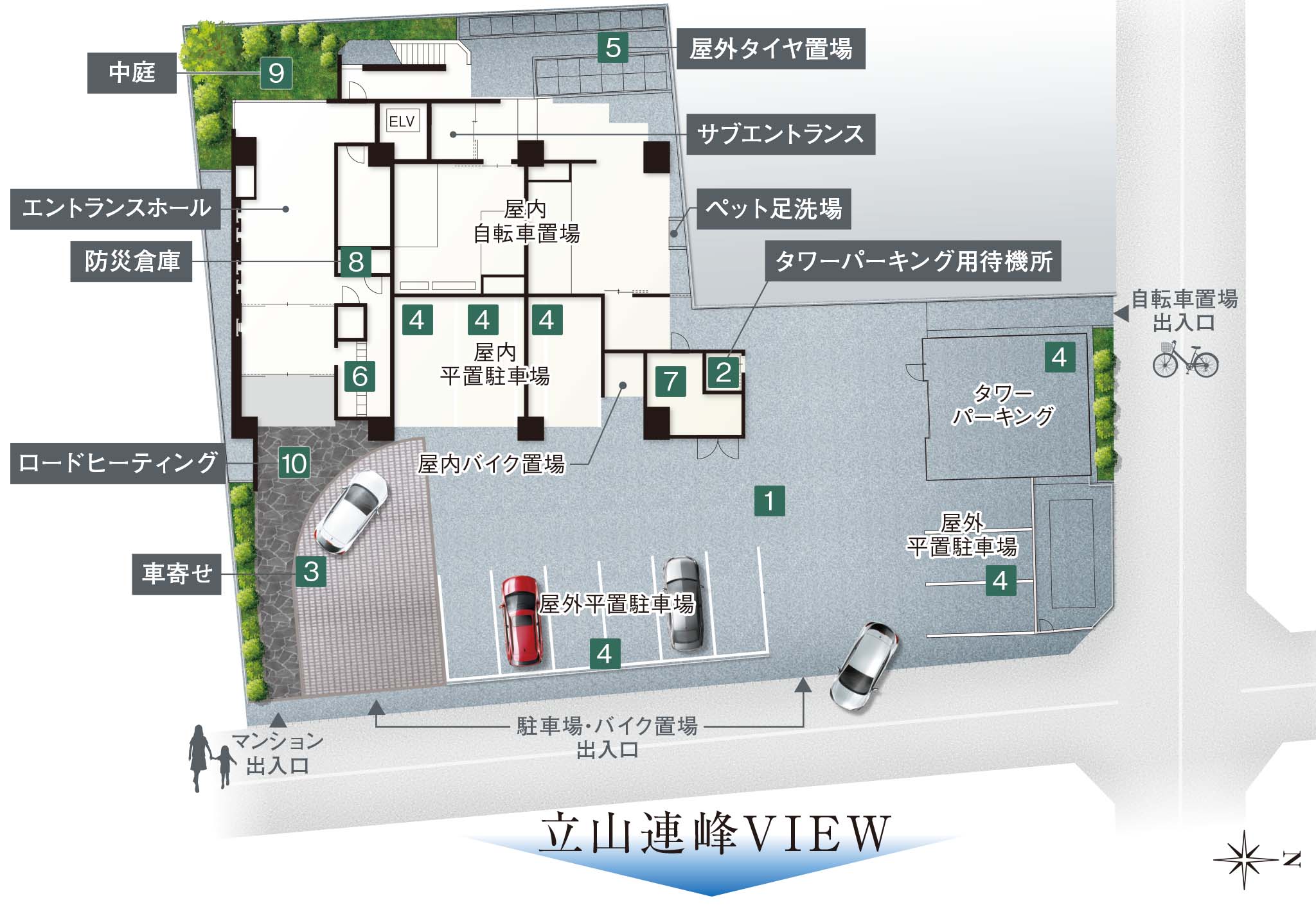 敷地配置図・1階平面図