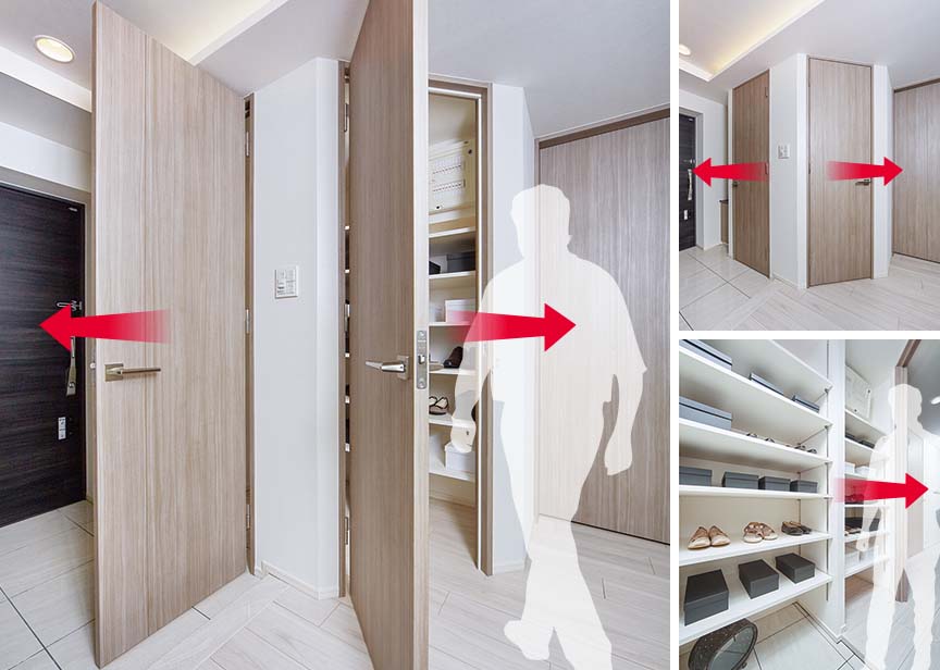 シューズスルークローゼット