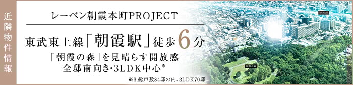 近隣物件情報　レーベン朝霞本町PROJECT