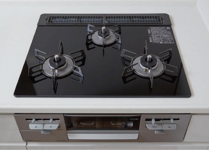 ガラストップガスコンロ