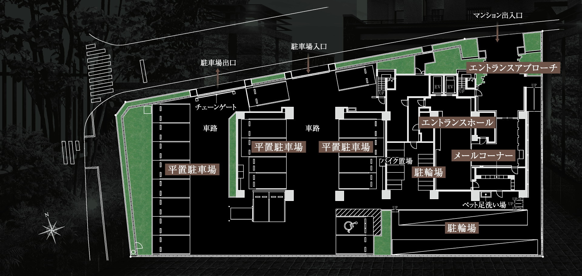 敷地配置図 レーベン朝霞本町