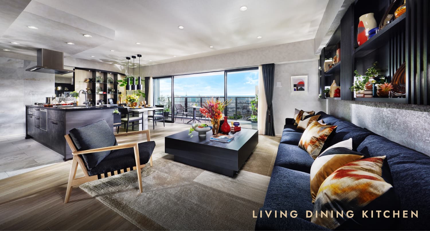 Living Dining Kitchen