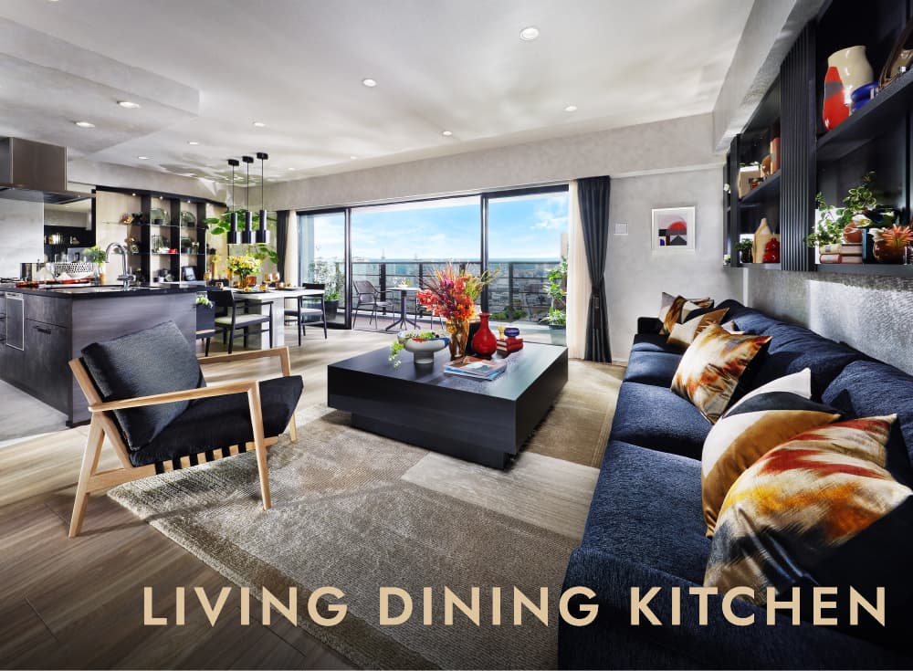 Living Dining Kitchen