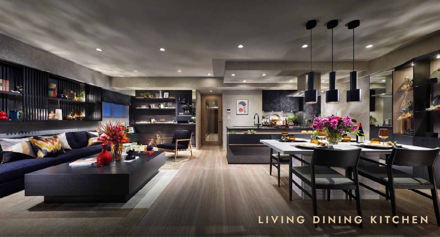Living Dining Kitchen