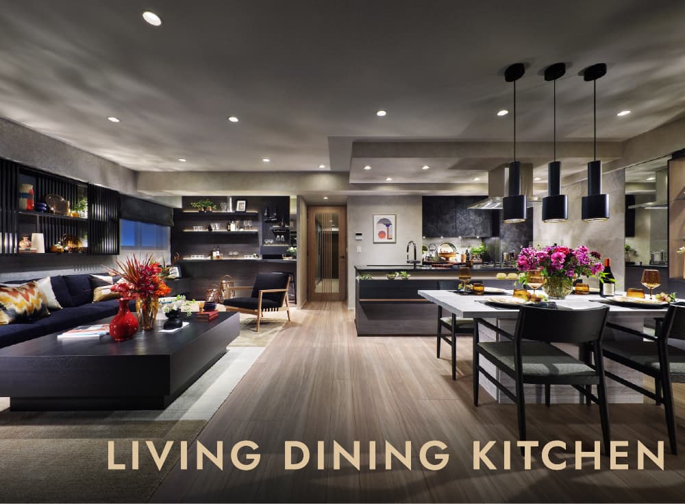 Living Dining Kitchen