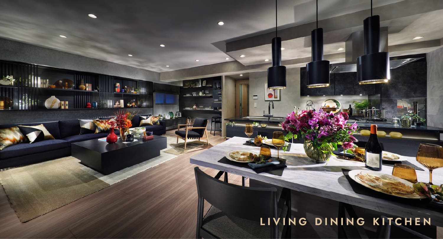 Living Dining Kitchen