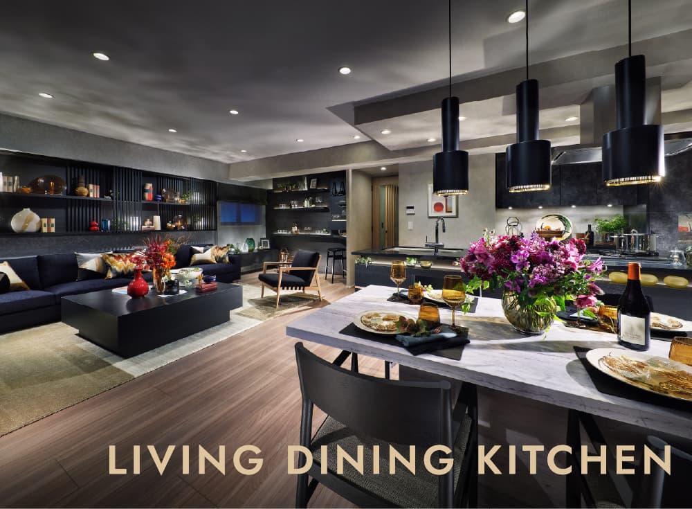 Living Dining Kitchen