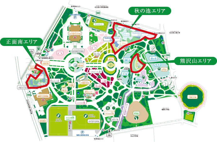 鶴舞公園地図
