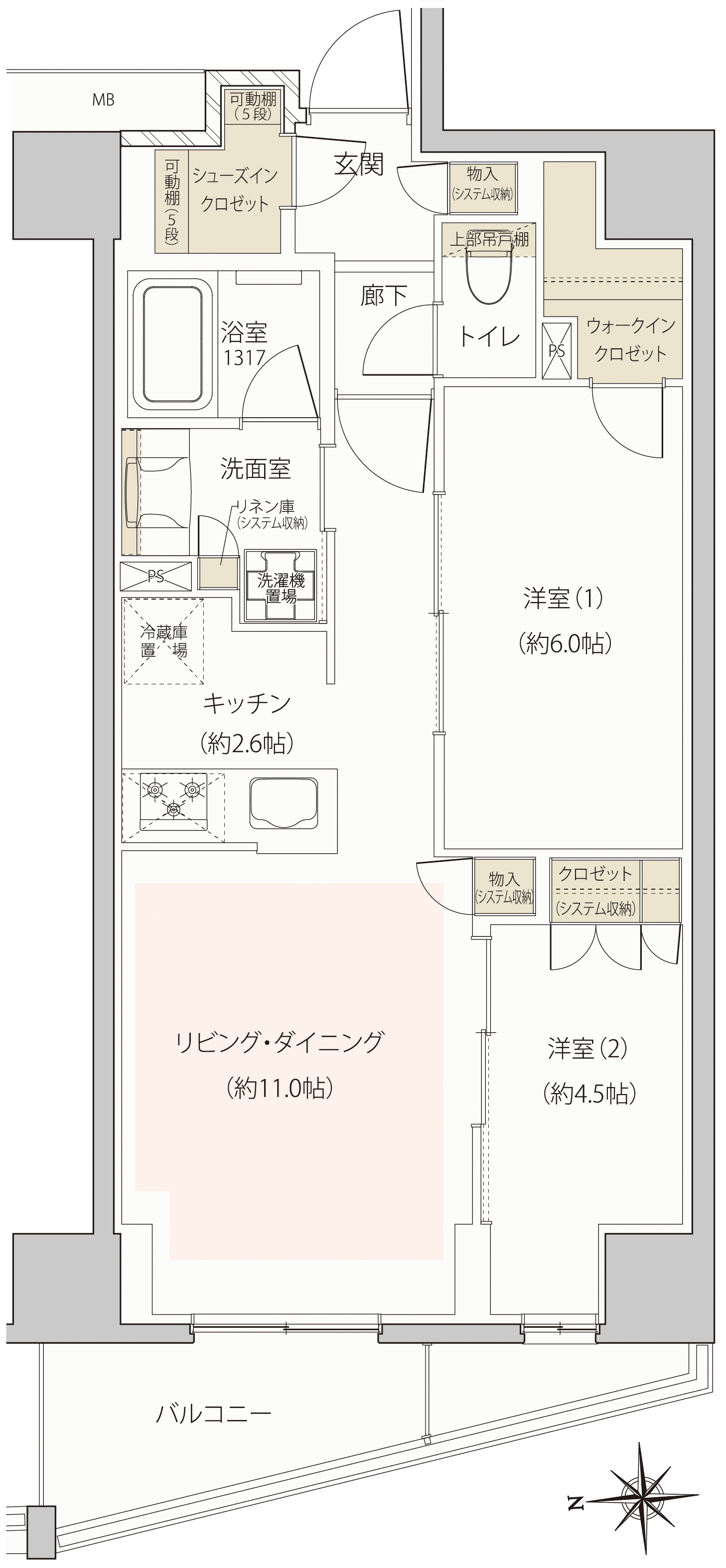 C Type 間取図