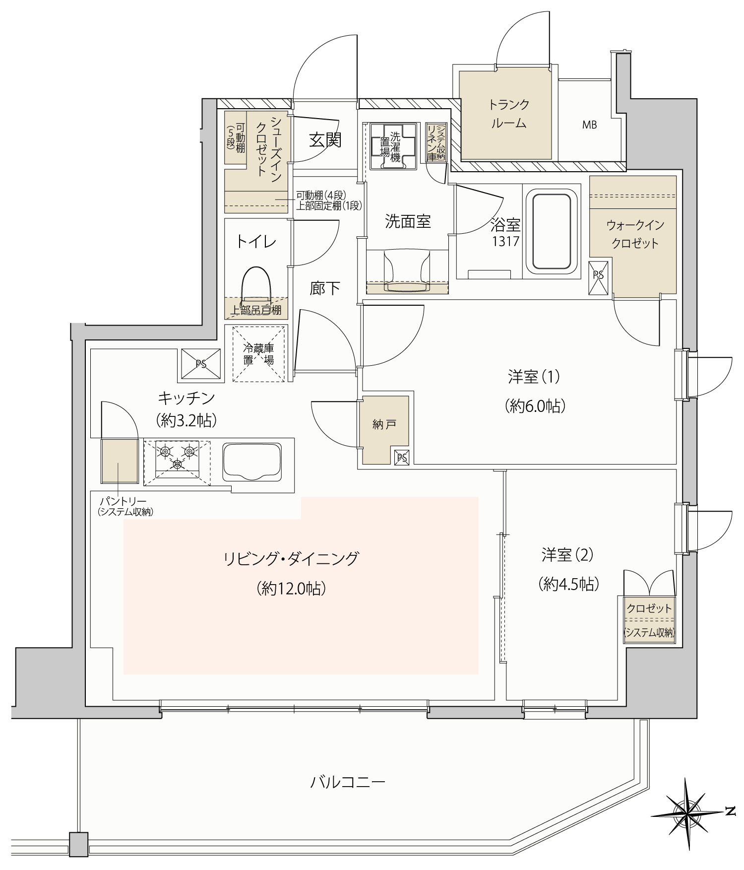 E Type 間取図