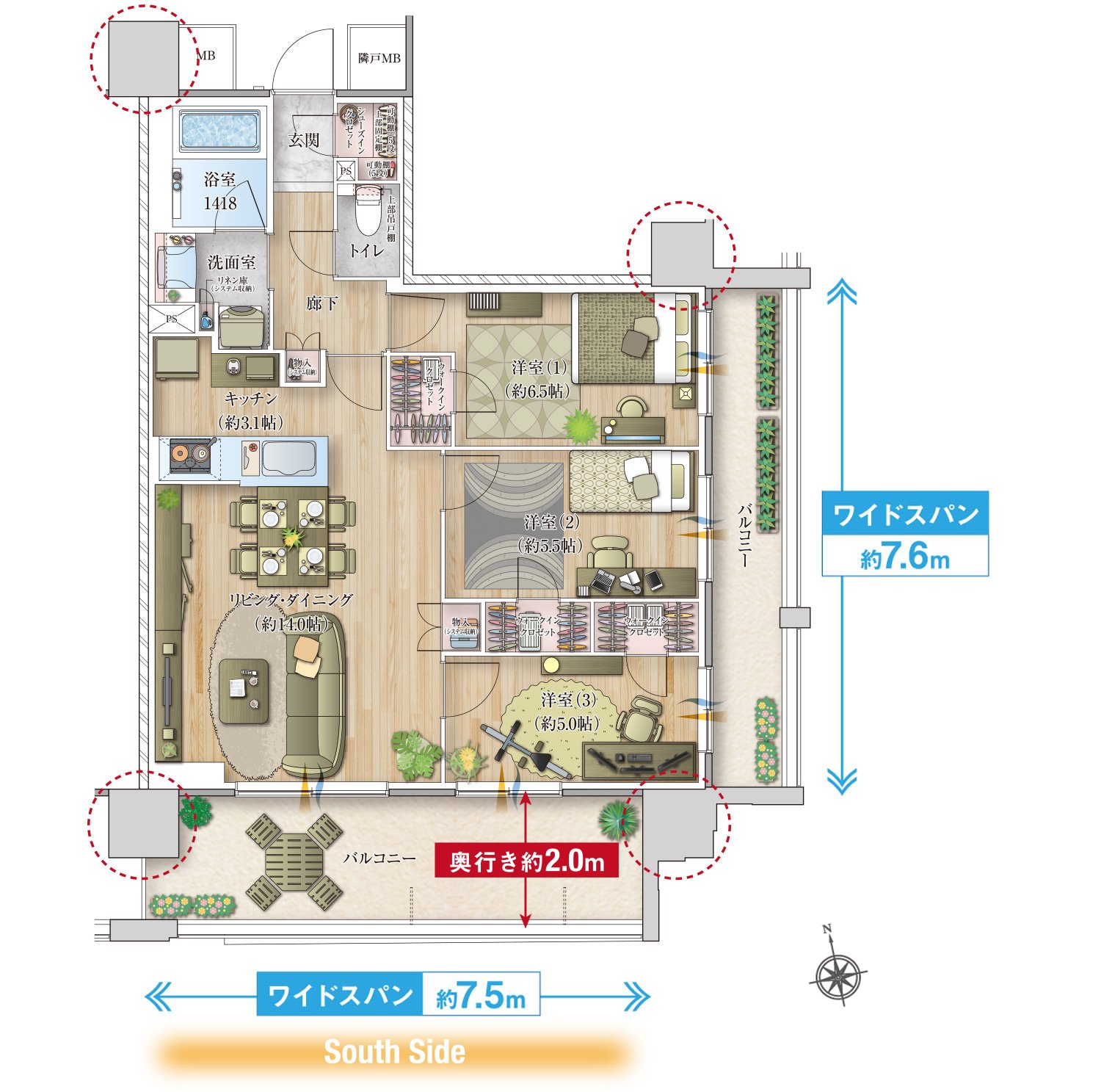 G type イラスト間取り