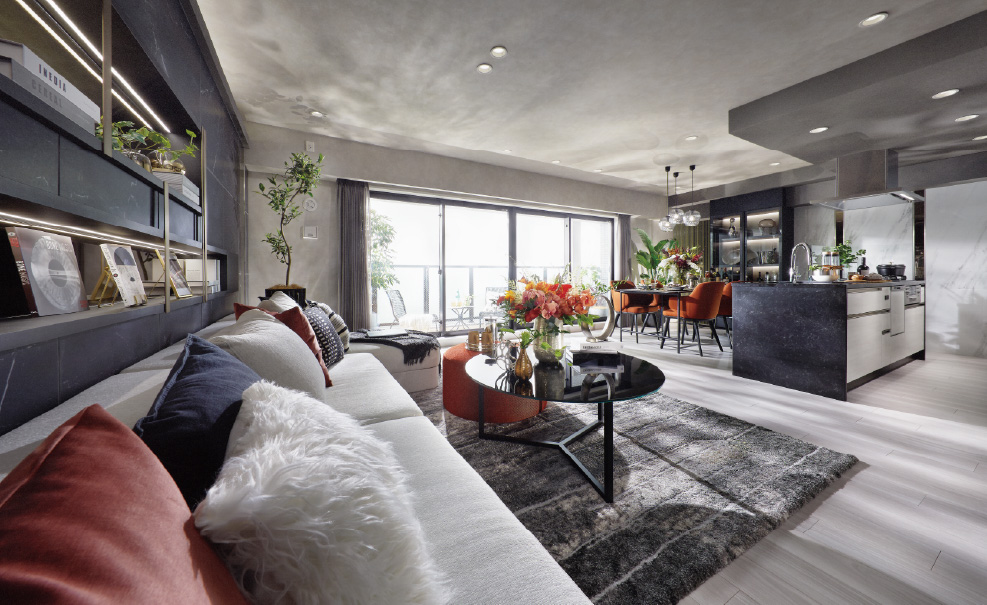 Living Dining Kitchen