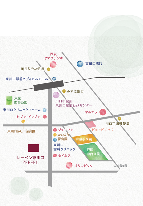 立地概念図