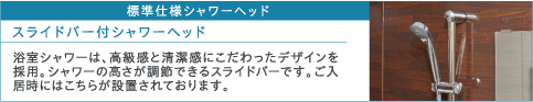 標準仕様シャワーヘッド