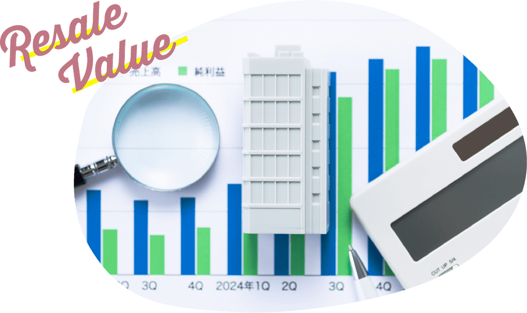 駅徒歩3分以内で、約2倍近くのリセールバリューも！？
