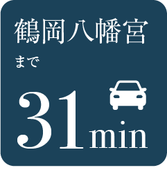 鶴岡八幡宮まで31分