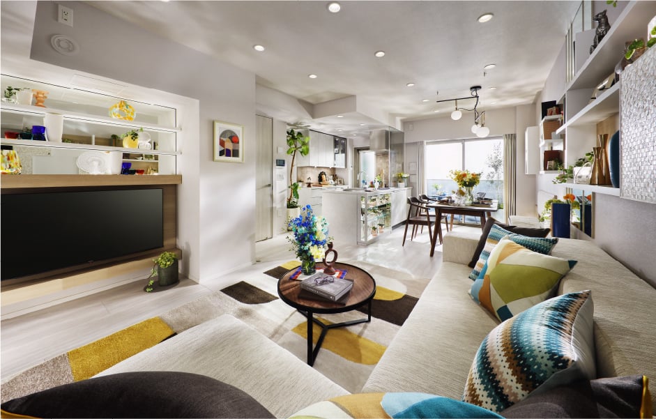 LIVING DINING KITCHEN