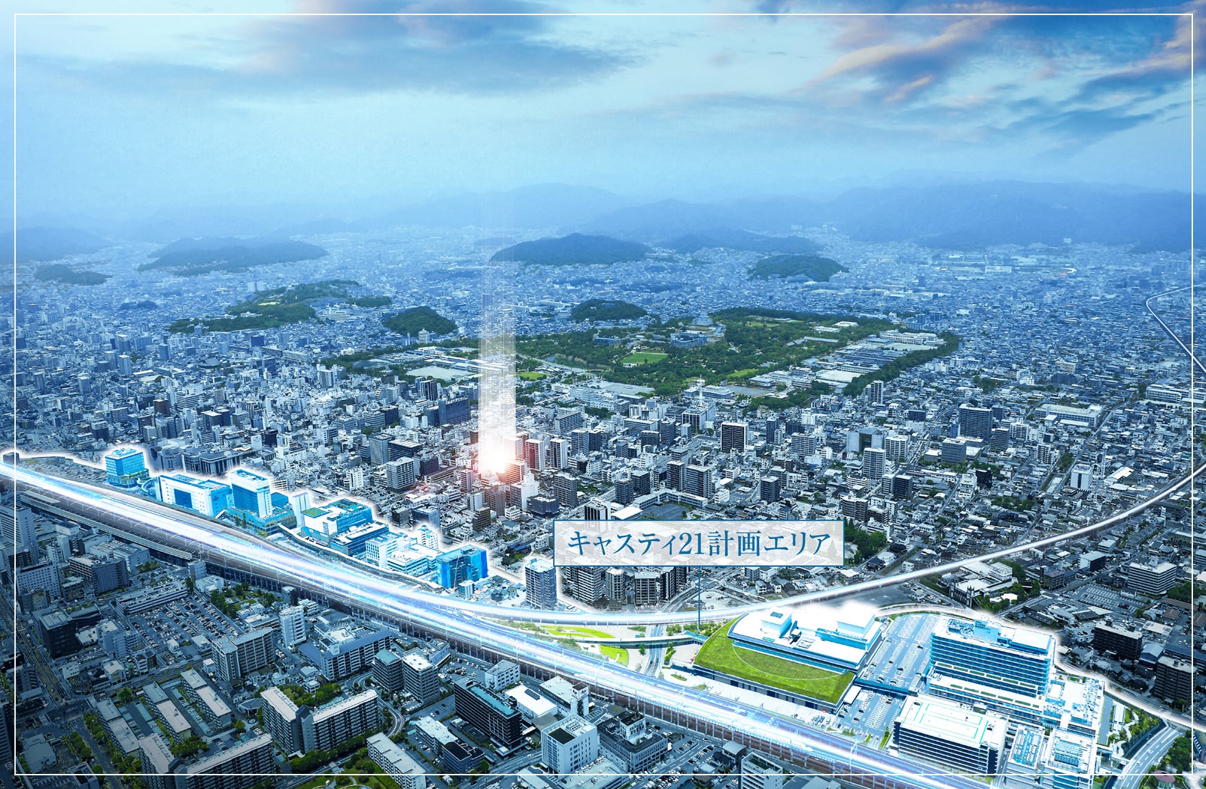 現地周辺航空写真