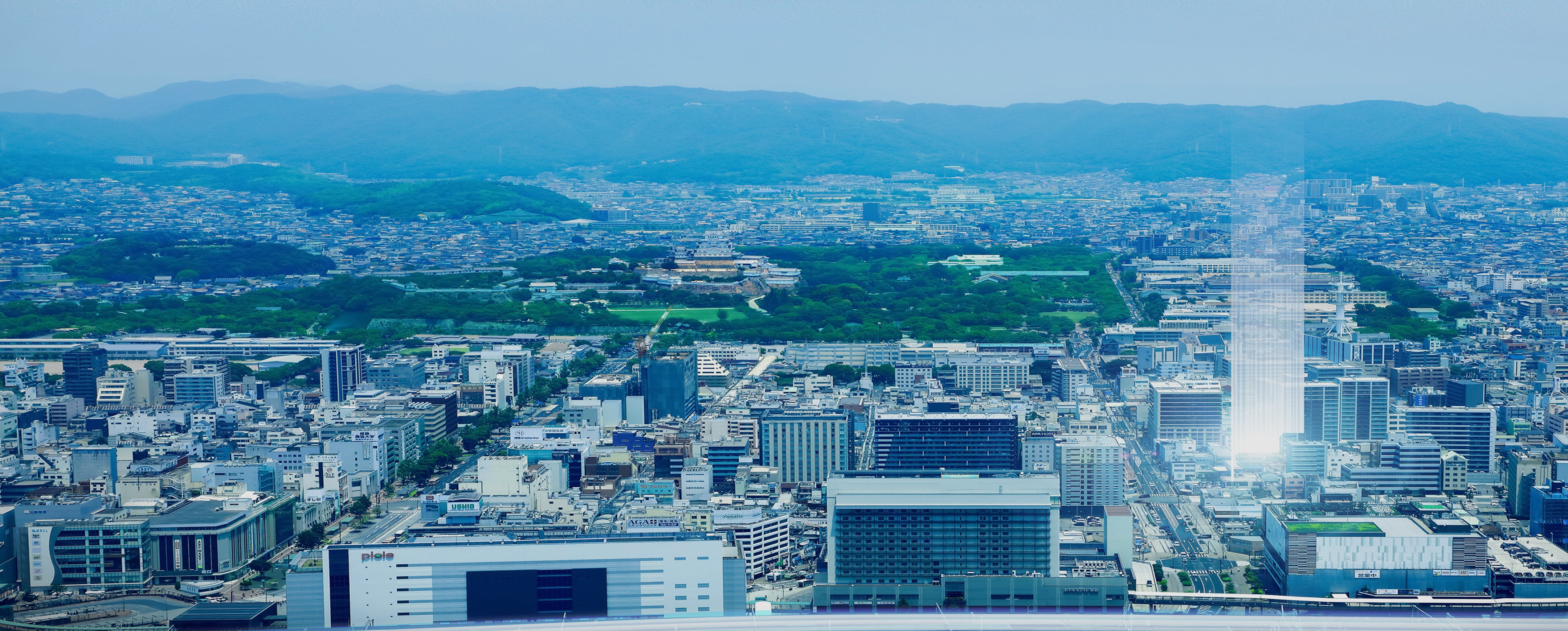 レーベン姫路The Terrace 現地周辺航空写真