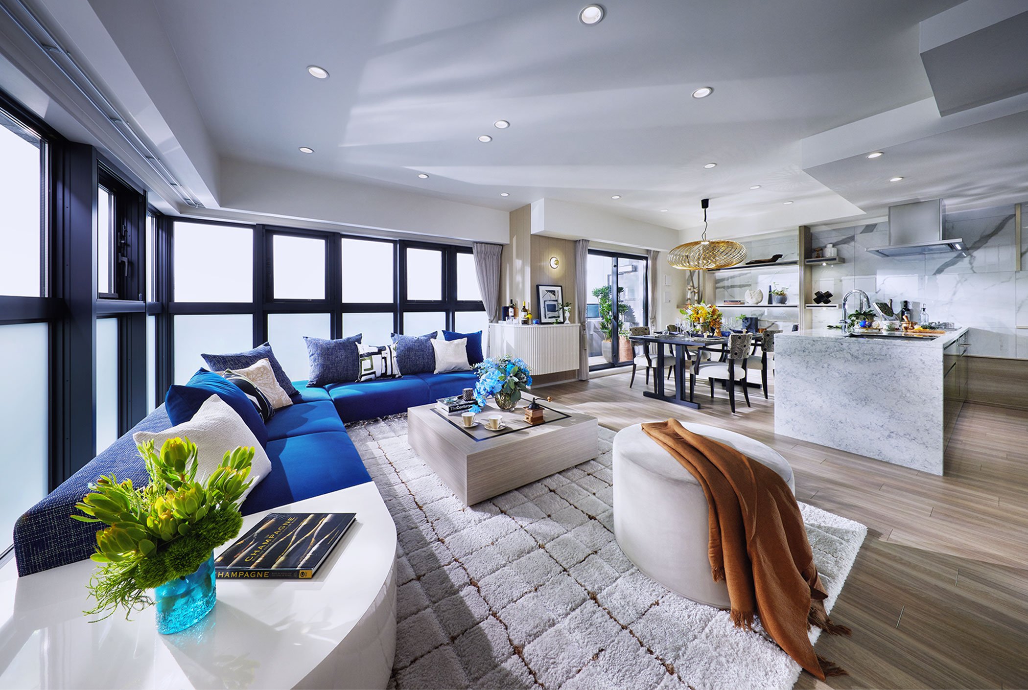LIVING/DINING/KITCHEN