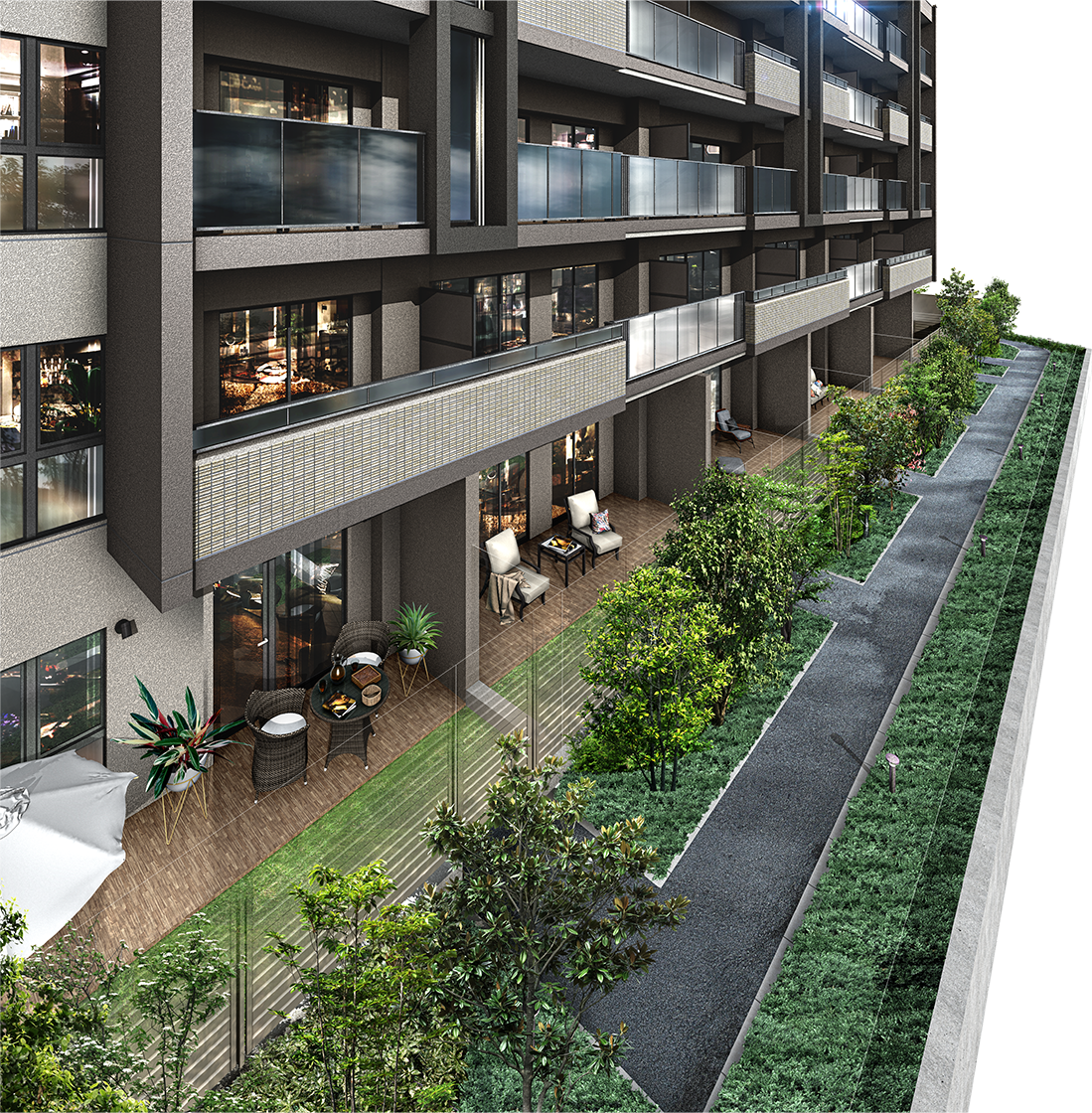 専用庭完成予想CG   