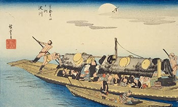 広重『京都名所之内 淀川』