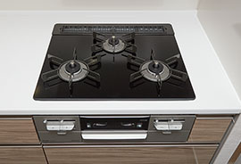 ガラストップガスコンロ