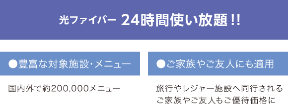 光ファイバー24時間使い放題