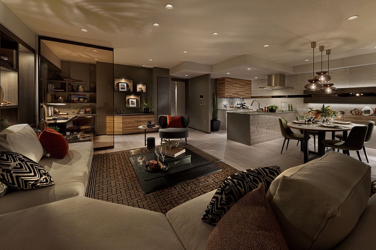 Living Dining Kitchen
