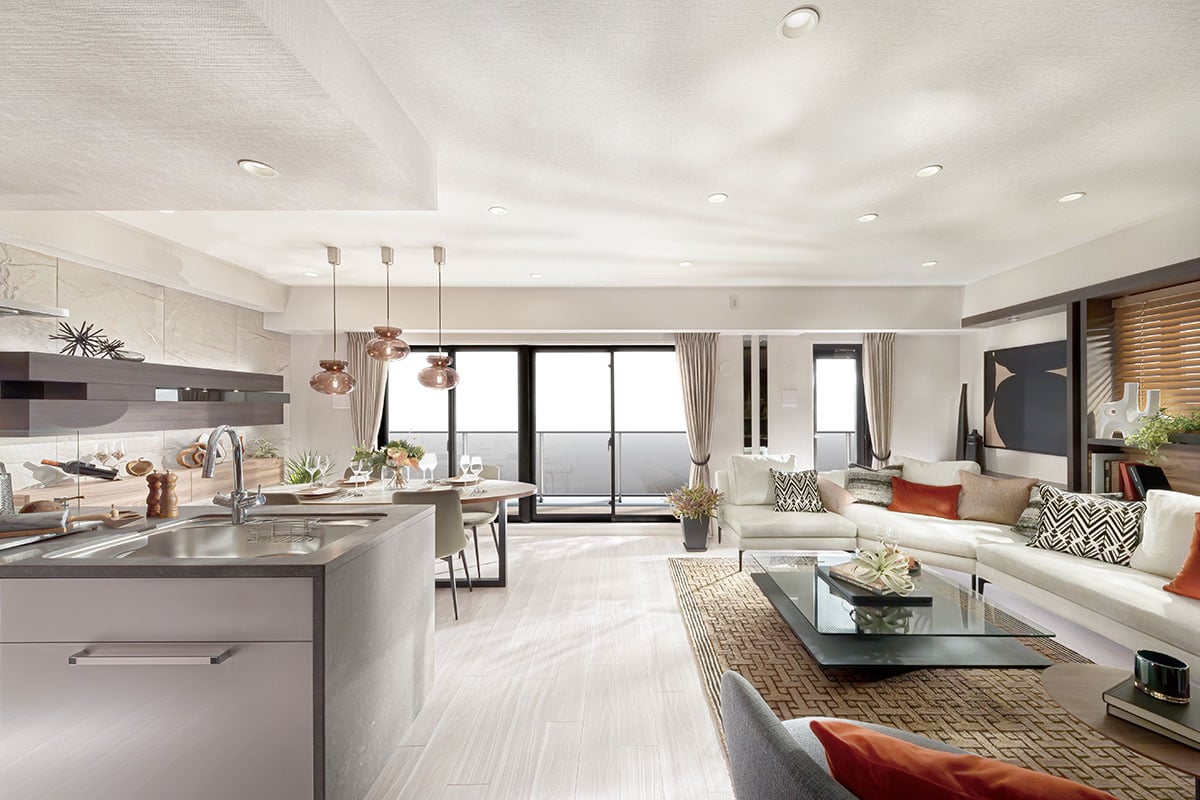 Living Dining Kitchen