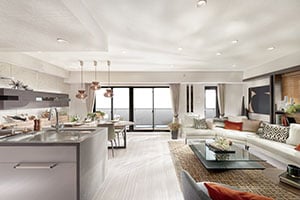 Living Dining Kitchen