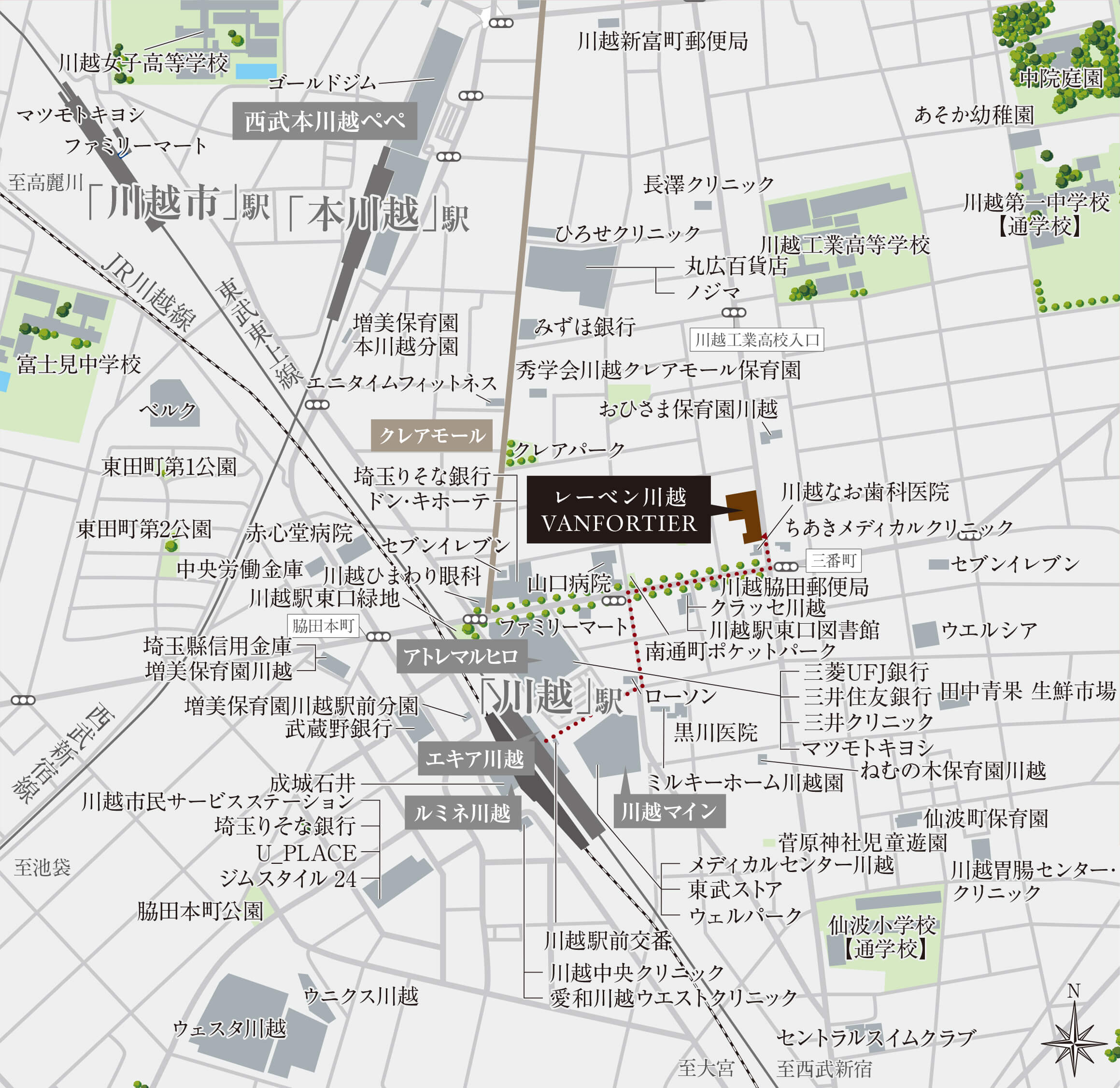 現地案内図