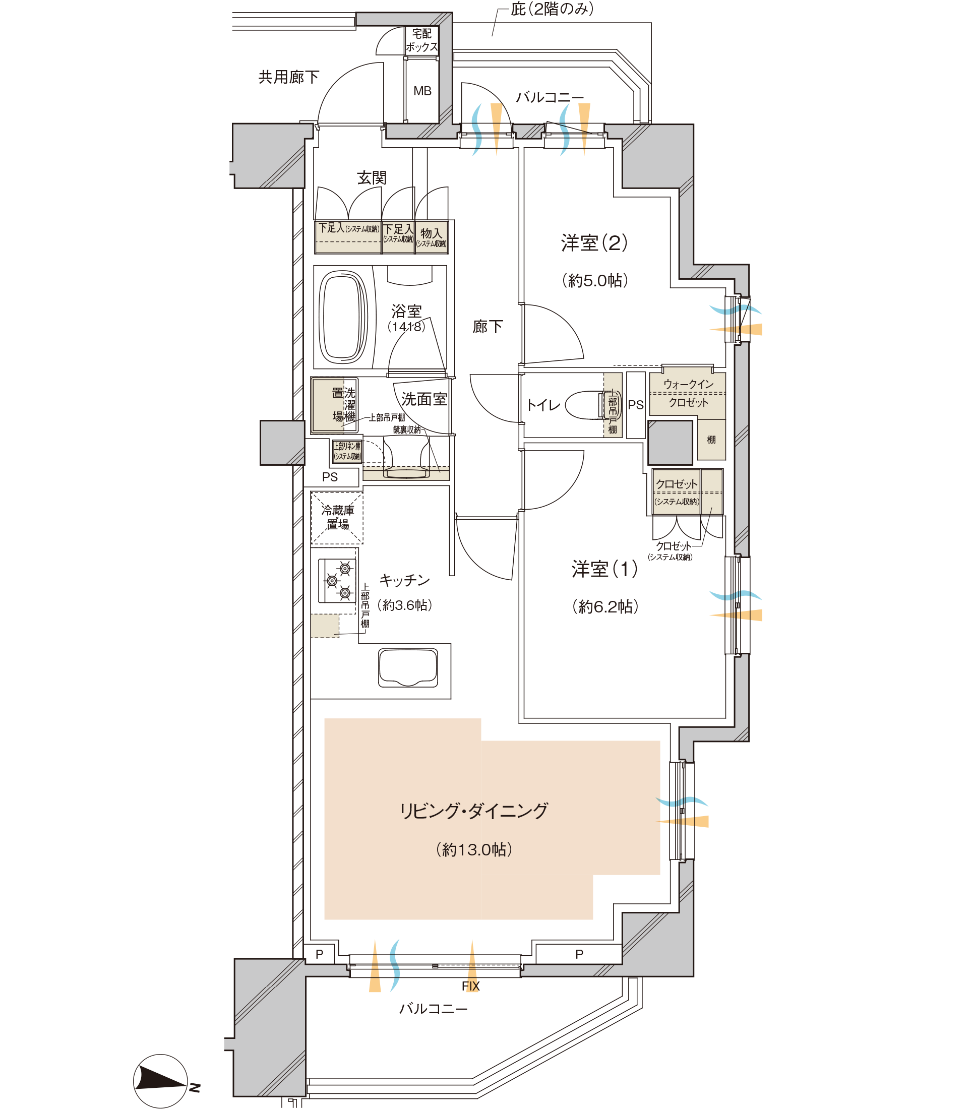 Htype間取り図