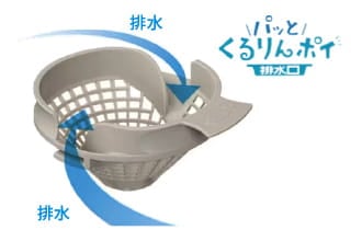 パッとくるりんポイ排水口
