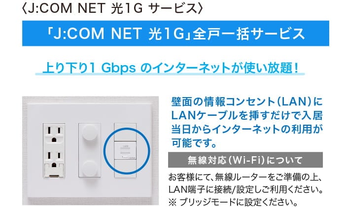 テレビ視聴サービス（J:COM）